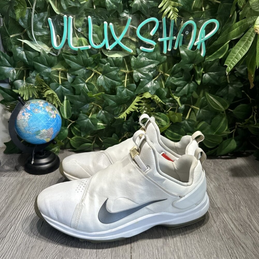 Nike Tour Premiere PGA Shoes White Silver Golf Cleats AO2241-101 Mens Size 11.5